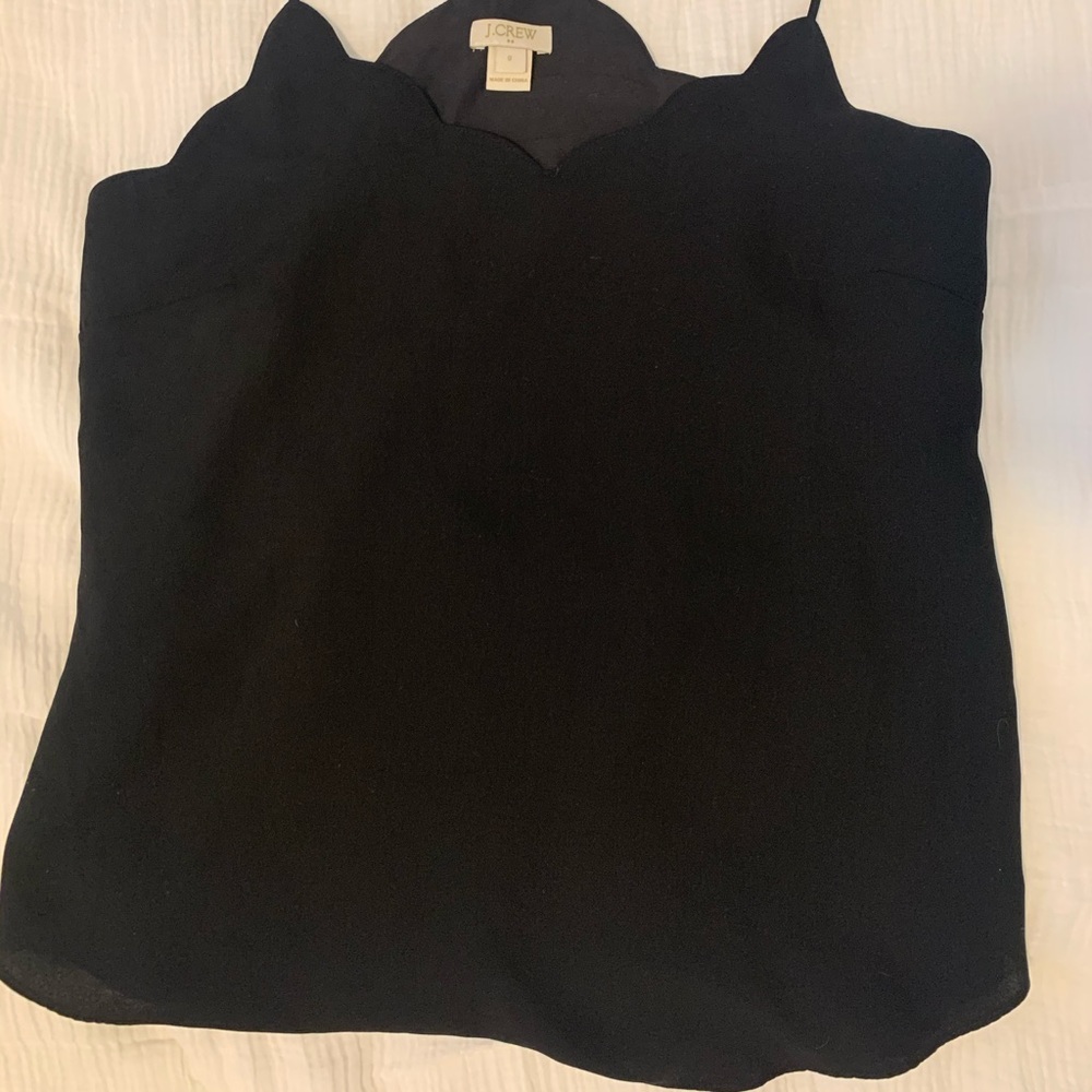 J crew scallop neck tank